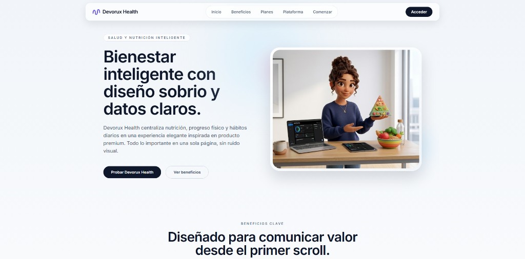 Captura de Devorux Health