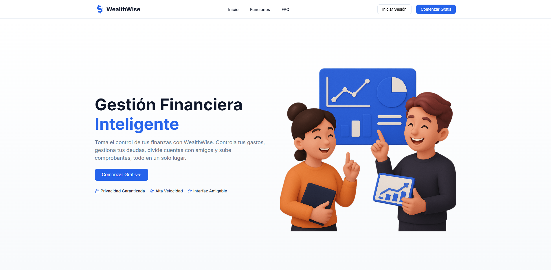 Captura de WealthWise